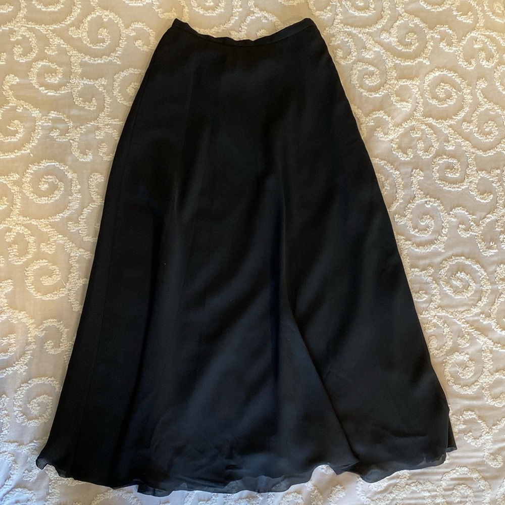 Adriana Papell | high waisted, long flowy skirt | size 4